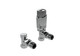 Kartell Design Twin Pack Angled Thermostatic Radiator Valve Chrome Kartell Design Twin Pack Angled Thermostatic Radiator Valve Chrome